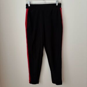 Ardene Black pants with Red Stripes